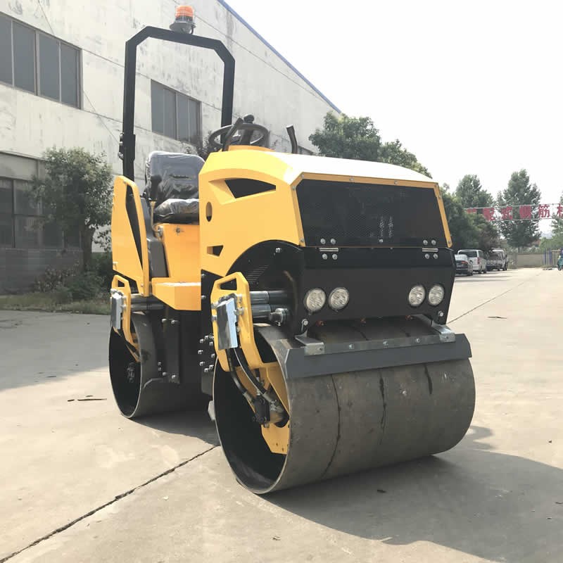 Articulated double drum 1.2 ton vibratory road roller