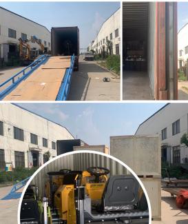 Our company shipped 2*40ft container road roller to Africa
