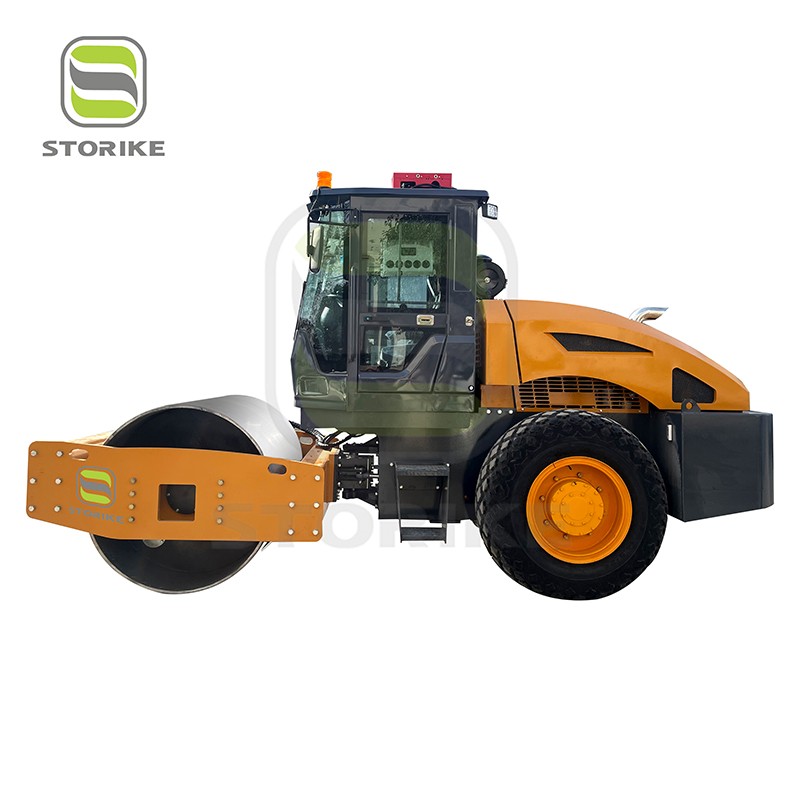Articulated double drum 8 ton vibratory road roller