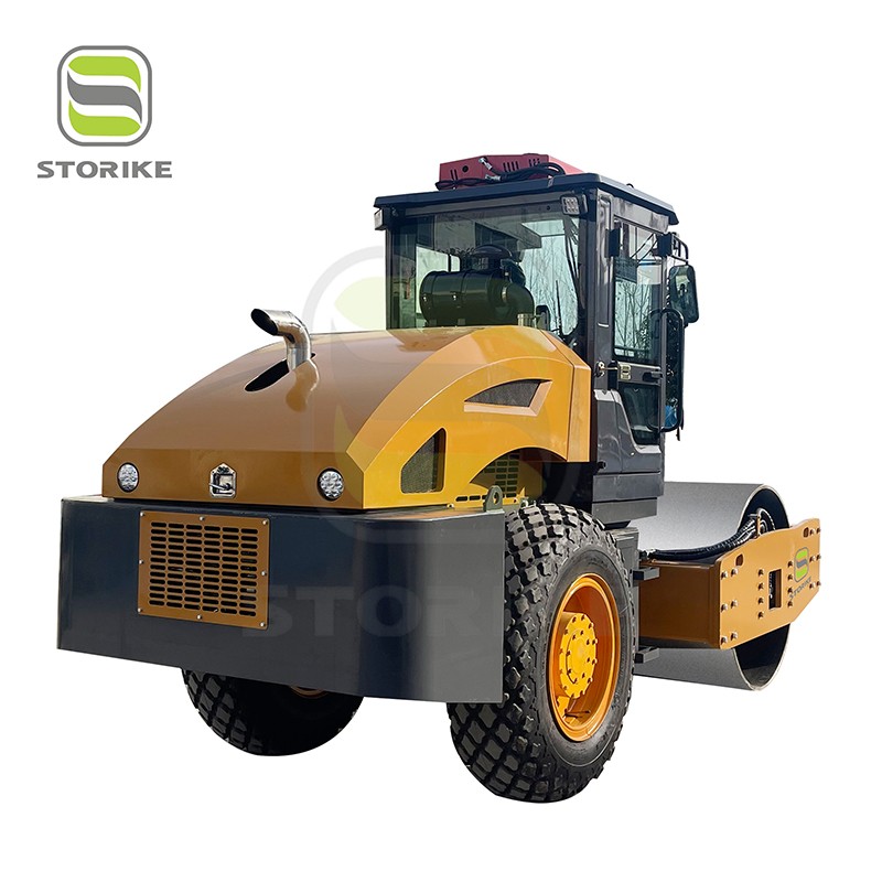 Articulated double drum 8 ton vibratory road roller
